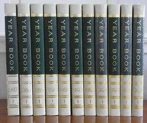 The World Book Year Book 1987 to 1997, Lot of 11, HC/LN - Picture 1 of 12