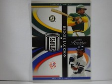 2005 Playoff Prestige Changing Stripes Reggie Jackson #C-25 HOF