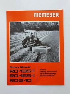 NIEMEYER RO135-II RO165-II RO210 MOWER SALES BROCHURE - Picture 1 of 1