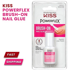 KISS Powerflex Brush-On Nail Glue Flex Formula for Ultra Hold of False Nails - Picture 1 of 6