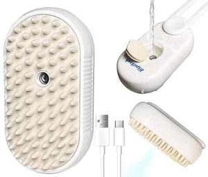 Steam Grooming Brush for Cats and Dogs - Easy to Clean Pet Spa Tool with Water B - Picture 1 of 7