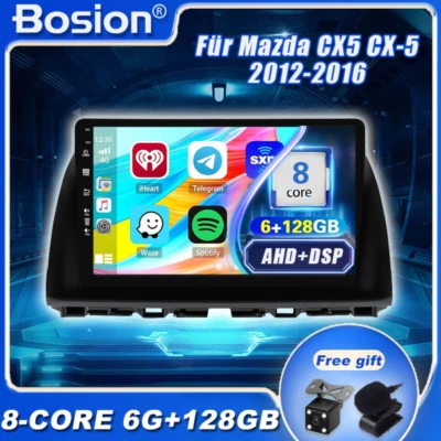 ★6GB+128GB★ Autoradio Für Mazda CX5 CX-5 2012-16 Android 14 GPS AHD Car Play DSP - Bild 1 von 4
