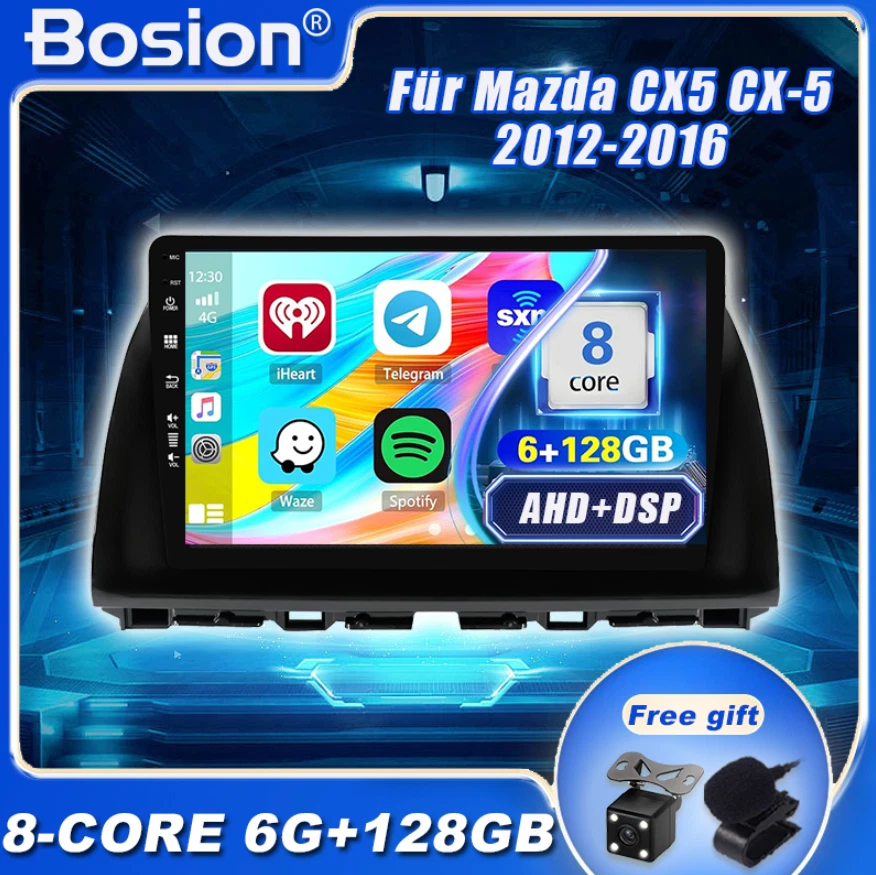 ★6GB+128GB★ Autoradio Für Mazda CX5 CX-5 2012-16 Android 14 GPS AHD Car Play DSP - Bild 1 von 4