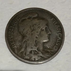 Preowned- 1900 Republique Francaise 10 C Coin - Picture 1 of 6