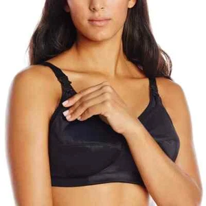 Elomi Nursing Bra UK Size 36FF Black Beatrice Soft Cup Breastfeeding Bra 8053 - Picture 1 of 4