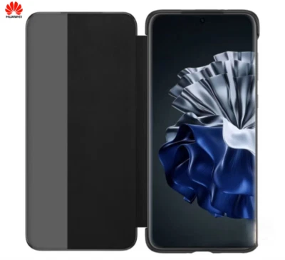 Genuine Luxury PU Leather Smart View Flip Case Cover For HUAWEI P60 Pro & P60 - Image 1 of 4