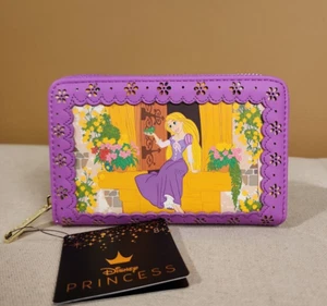 Loungefly Disney Tangled Rapunzel Princess Stories Series Pascal Wallet NEW - Picture 1 of 13