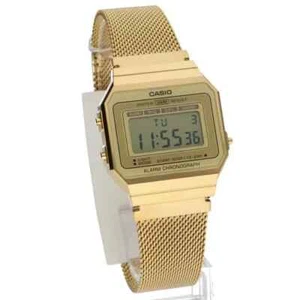 CASIO Chronograph Collection Watch A700WEMG-9AEFin Gold Colour 1 YEAR Warranty - Picture 1 of 3
