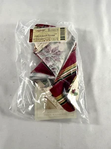 2006 Longaberger Holiday Helper Botanical Stripe Fabric Liner 23366270 - Picture 1 of 3