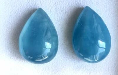 Aquamarine Pear Natural Aquamarine Gemstone For Pendant Good Quality For Jewelry - Image 1 of 3