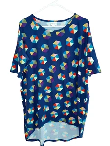 Lularoe Classic Womens T Shirt Top Geometric Print Size S Small - Picture 1 of 5