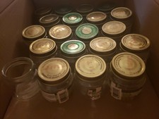 20 Empty Baby Food Jars 4 oz Lids Crafts Storage Favors Shower Gifts ships asap