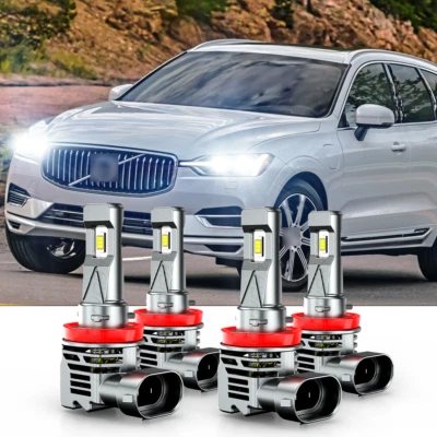 For Infiniti QX30 2017-2018 -4X 6000K LED Headlight High Low Beam Bulbs Combo - Image 1 of 4