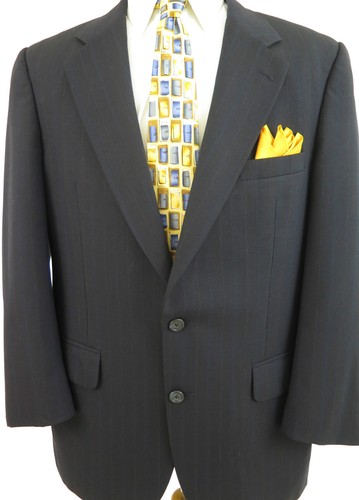 Giacca blazer Burberrys Prorsum uomo lana blu a righe cappotto sportivo 43 R USA EUC