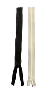 Unsichtbarer Reißverschluss verdeckter Nylon Reißverschluss 10, 12, 14, 16, 18, 20, 22, 24, 26 Zoll - Bild 1 von 3