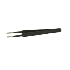 Pinzas electrónicas antiestáticas de acero inoxidable de 120 mm seguras para PCB extremos redondeados - Imagen 1 de 2