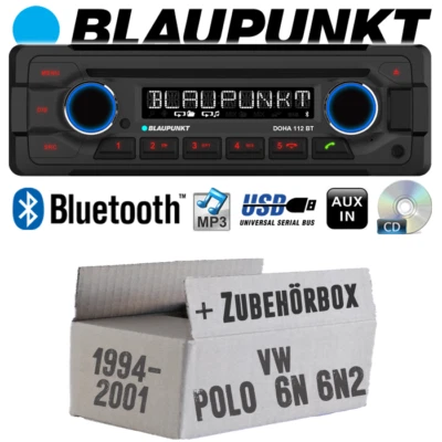 Blaupunkt Radio für VW Polo 6N 6N2 Autoradio Bluetooth CD MP3 USB Einbauzubehör - Bild 1 von 4