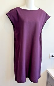 NEU Eileen Fisher Kleid Viskosemischung Brombeere Lila Lagenlook Komfort ~ S - Bild 1 von 7