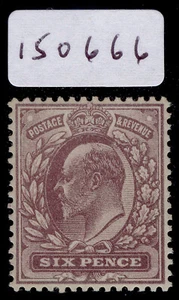 GB EDVII SG301 SPEC M34(1), 6d dull purple, LH MINT. Cat £275. RPS CERT - Picture 1 of 1