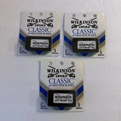 Wilkinson Sword Classic лезвия для бритвы с двумя лезвиями 3 упаковки - 15 лезвий - Изображение 1 из 3