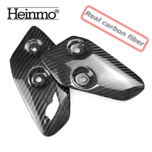 For 2014-2023 2024 MT-07 FZ07 Real Carbon Fiber Foot Peg Heel Plates Guard - Picture 1 of 7