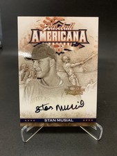 Stan Musial 2008 Donruss Threads Baseball Americana Auto Autograph #3/25