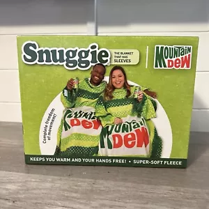 Snuggie Mountain Dew 71"X54" Large Blanket with Sleeves Sealed New - Picture 1 of 6