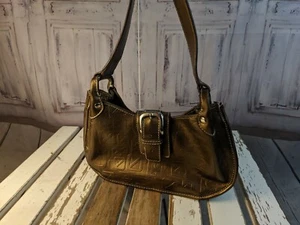 Nine West co Purse handbags bag tote shoulder casual mini cl brown bronze - Picture 1 of 8