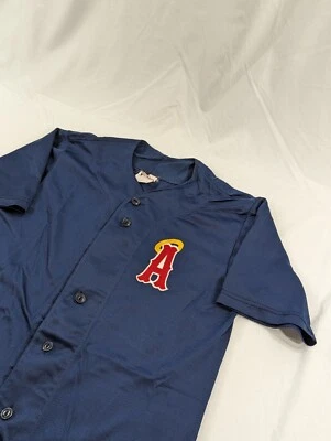 Camiseta de béisbol bordada de colección de los años 80 Angels YOUTH grande #34 Southland hecha en EE. UU. Foto 1 de 4