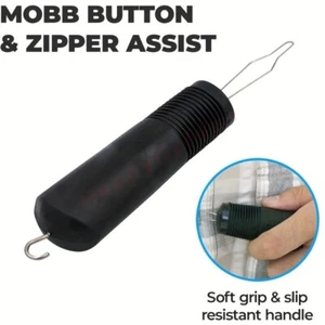 Shirt Zipper Pulling Aid Dressing Tool Button Hook Arm Injuries Elderly Disabled - Picture 1 of 10