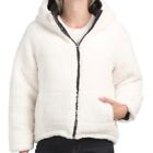 Nwt Anthropologie Nvlt Teddy Sherpa Lined Reversible Puffer Jacket L