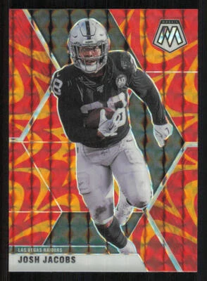 2020 Panini Mosaic Mosaic Reactive Orange #104 Josh Jacobs - Image 1 of 2