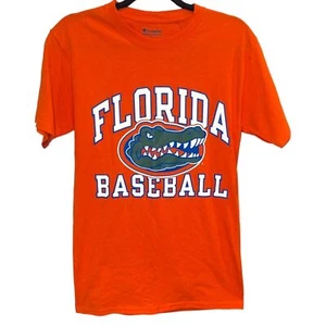 NWT Florida Gators Baseball Champion Orange Tshirt With Gators Logo Size Small - Picture 1 of 7