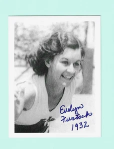 Evelyn Furtsch (†2015) USA 4x100m 1xGold Olympia 1932 Foto 10x13 orig. Autogramm - Picture 1 of 1