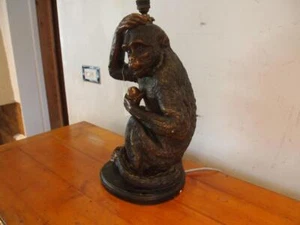 Lamp very rare Monkey table lamp by James Roth London c1900 - Picture 1 of 13