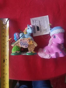 Pair of My Little Pony Christmas ornaments MLP Pink and Rainbow Dash set - Foto 1 di 2