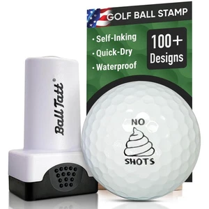 Ball Tatt - No Poop Shots Pelota de Golf Sello Marcador Secado Rápido Autoentintado Estampador - Imagen 1 de 7