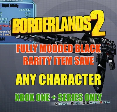 Borderlands 2 Any Character OP10 Modded Black Weapons + Item Save XBOX ONE + X/S - Image 1 of 4