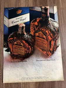 Seagram’s Crown Royal Print Ad For Your Dear Friends Canadian Whiskey - Bild 1 von 4