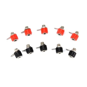 10pcs 4mm panneau banane douille de test de fixation Connecteur de prise Jack - Imagen 1 de 8