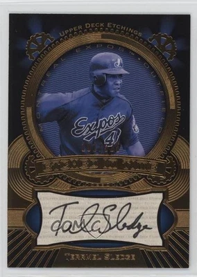 2004 Upper Deck Etchings Etched in Time Auto /325 Terrmel Sledge #ET-TS Auto - Image 1 of 2