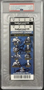 Jerome Bettis Signed 2015 NFL Hall of Fame Full Ticket + Inscription / PSA 10 - Picture 1 of 3