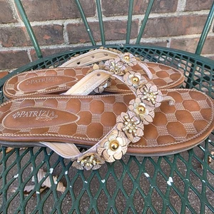 Scarpe sandali Patrizia By Spring Step taglia 40 floreali scintillanti rosa blush boho  - Foto 1 di 6