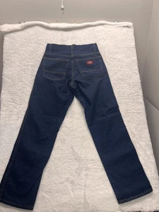 Dickies Jeans Herren 32x30 blau Denim gerades Bein klassische Workwear Hose - Bild 1 von 7