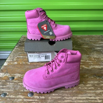 Timberland 6 «премиум классические ботинки в розовый новый с ярлыками DS 10,5 ребенка ясельного возраста Primaloft - Изображение 1 из 4