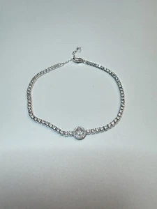 Pandora Sparkling Halo Tennis Bracelet 7.5 Inch - Picture 1 of 6