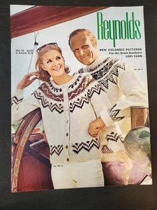 Vintage Reynolds Icelandic Knitting Sweaters Patterns Lopi Wool Yarn Volume 72 - Picture 1 of 7