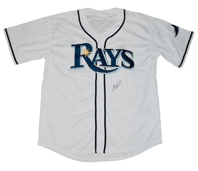 克里斯·阿彻亲笔签名球衣(坦帕·拜雷斯)- 2X 美国职棒大联盟全明星! — 第 1/4 张图片