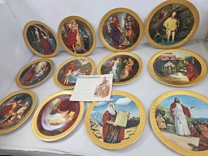 Danbury Mint ~ Colección de Platos de los Diez Mandamientos ~ Juego de 12 - Imagen 1 de 13