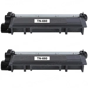 2PK TN660 High Yield for Brother DCP-L2520 DCP-L2540 HL-L2300D MFC-L2700 TN630 - Picture 1 of 1